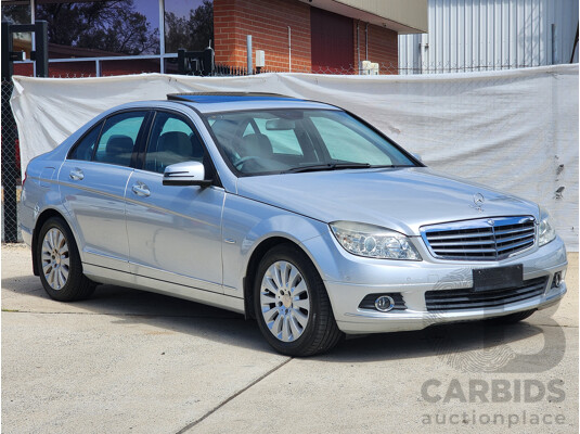 12/2008 Mercedes-Benz C200 Kompressor Avantgarde W204 4d Sedan Silver 1.8L