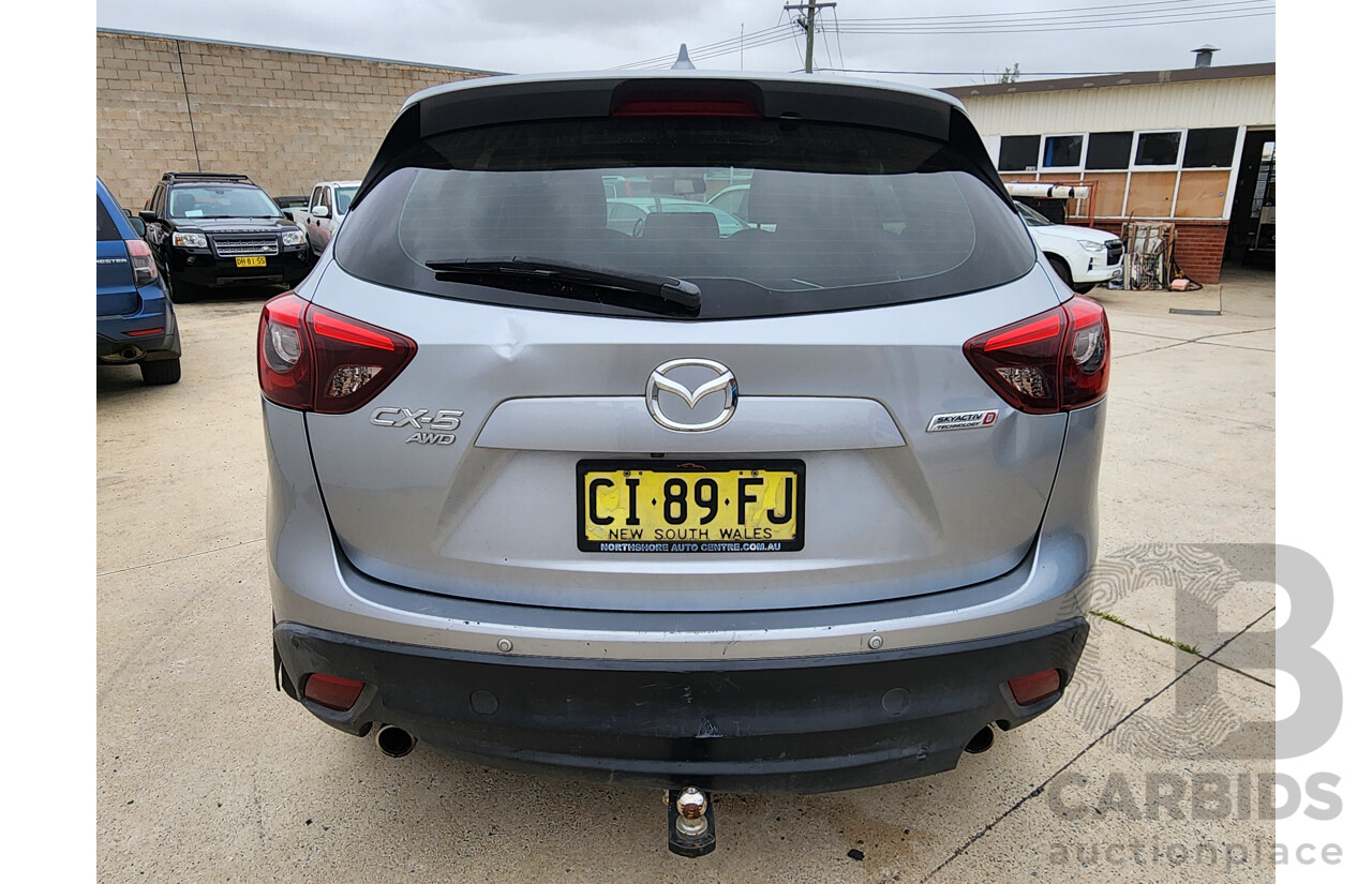 4/2015 Mazda Cx-5 GT (4x4) MY15 4d Wagon Silver 2.2L