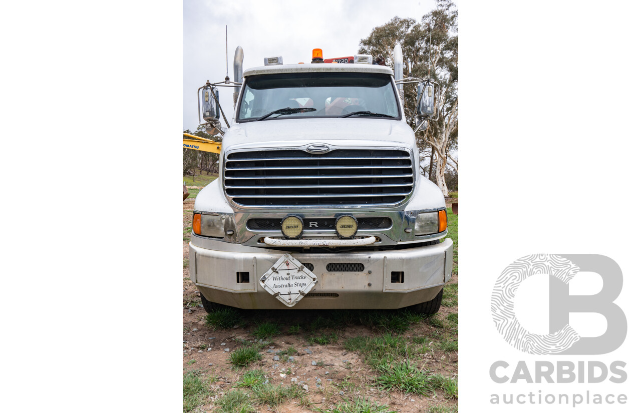 10/2009 Sterling HX9500 L-Series 6x4 with HMF 5300 Hiab 2d Cab Chassis Prime Mover Turbo Diesel 15.2L