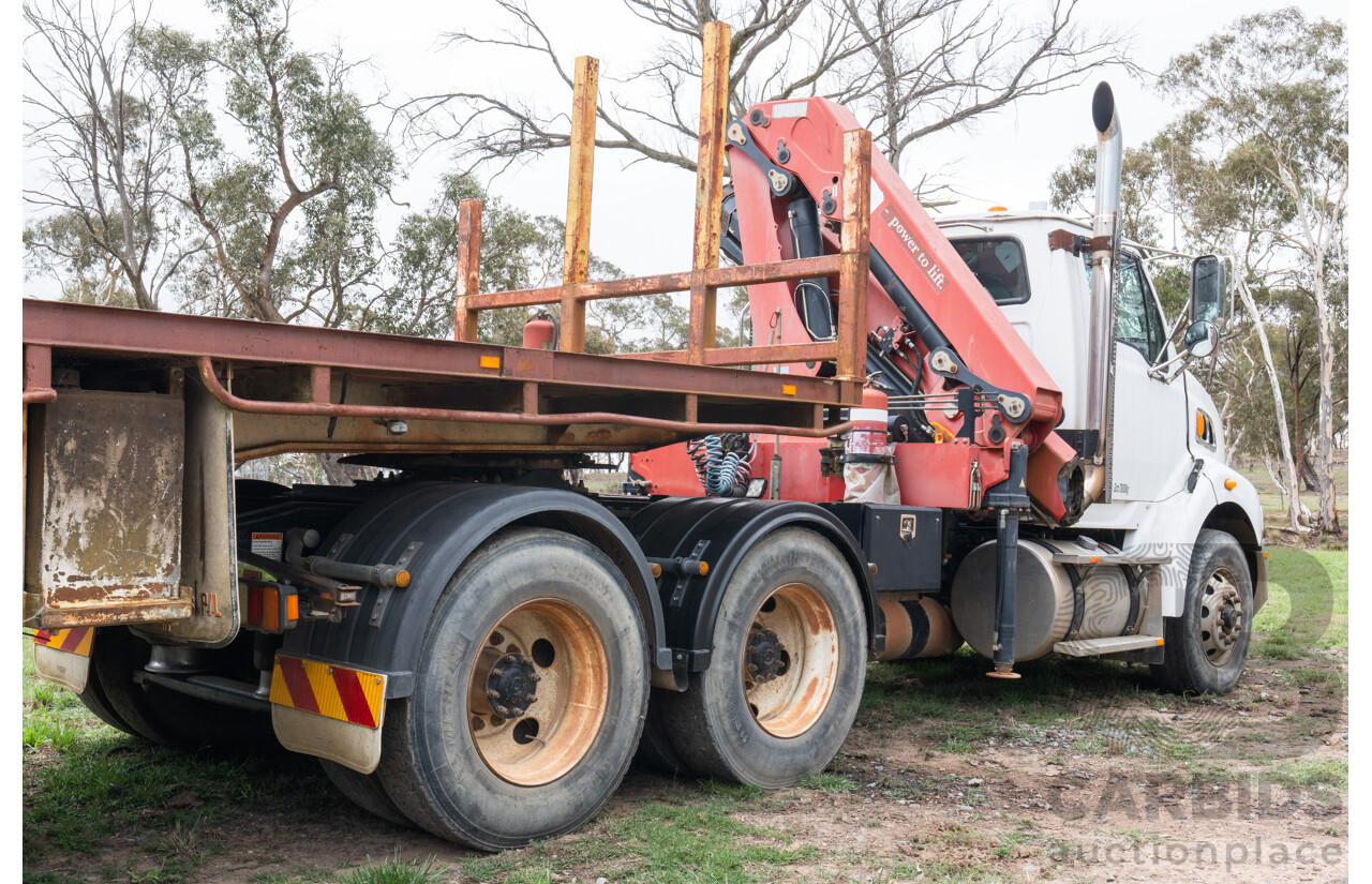 10/2009 Sterling HX9500 L-Series 6x4 with HMF 5300 Hiab 2d Cab Chassis Prime Mover Turbo Diesel 15.2L