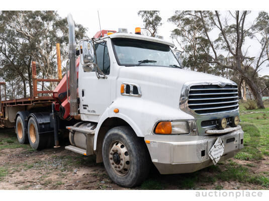 10/2009 Sterling HX9500 L-Series 6x4 with HMF 5300 Hiab 2d Cab Chassis Prime Mover Turbo Diesel 15.2L