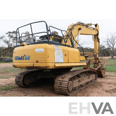 08/2007 PC 220 LC-8 Komatsu Hydraulic 180HP 6.7L Turbo Diesel Excavator