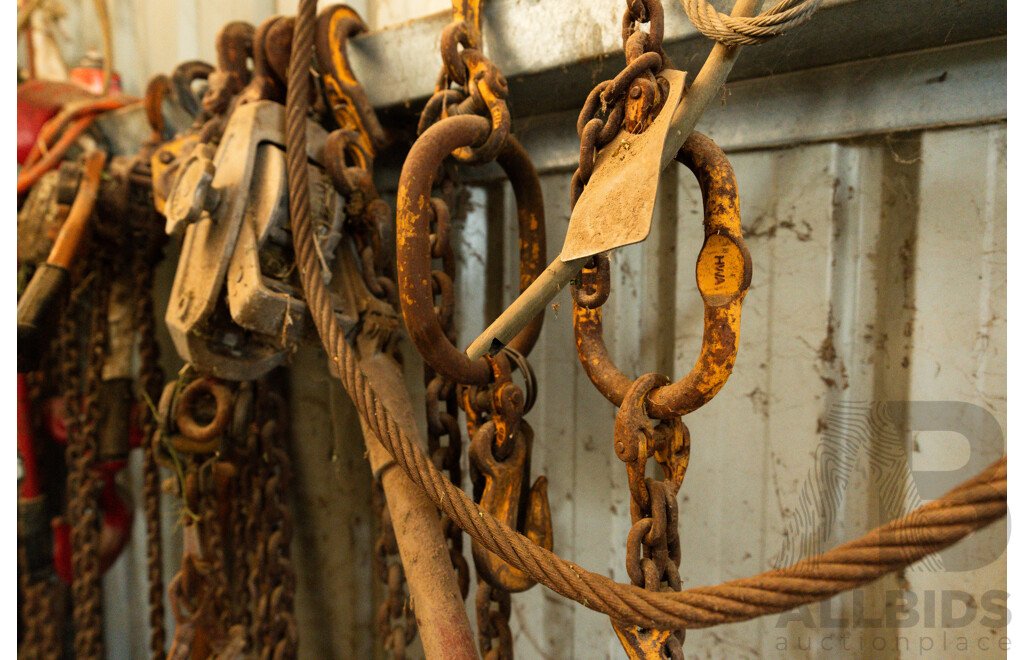 Various Slings, Chain Slings, Wire Slings, Chain Pulls & Slings