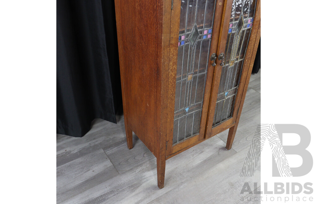 Art Deco Leadlight Cabinet