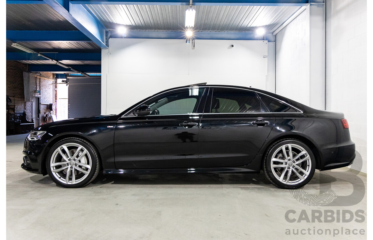 6/2015 Audi A6 S-Line 3.0 TDi Quattro (AWD) 4GL MY16 4d Sedan Havana Black Metallic Turbo Diesel 3.0L