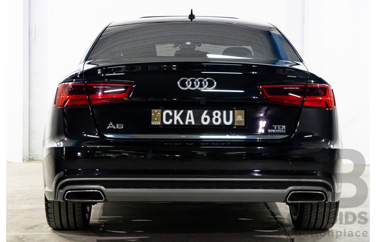 6/2015 Audi A6 S-Line 3.0 TDi Quattro (AWD) 4GL MY16 4d Sedan Havana Black Metallic Turbo Diesel 3.0L