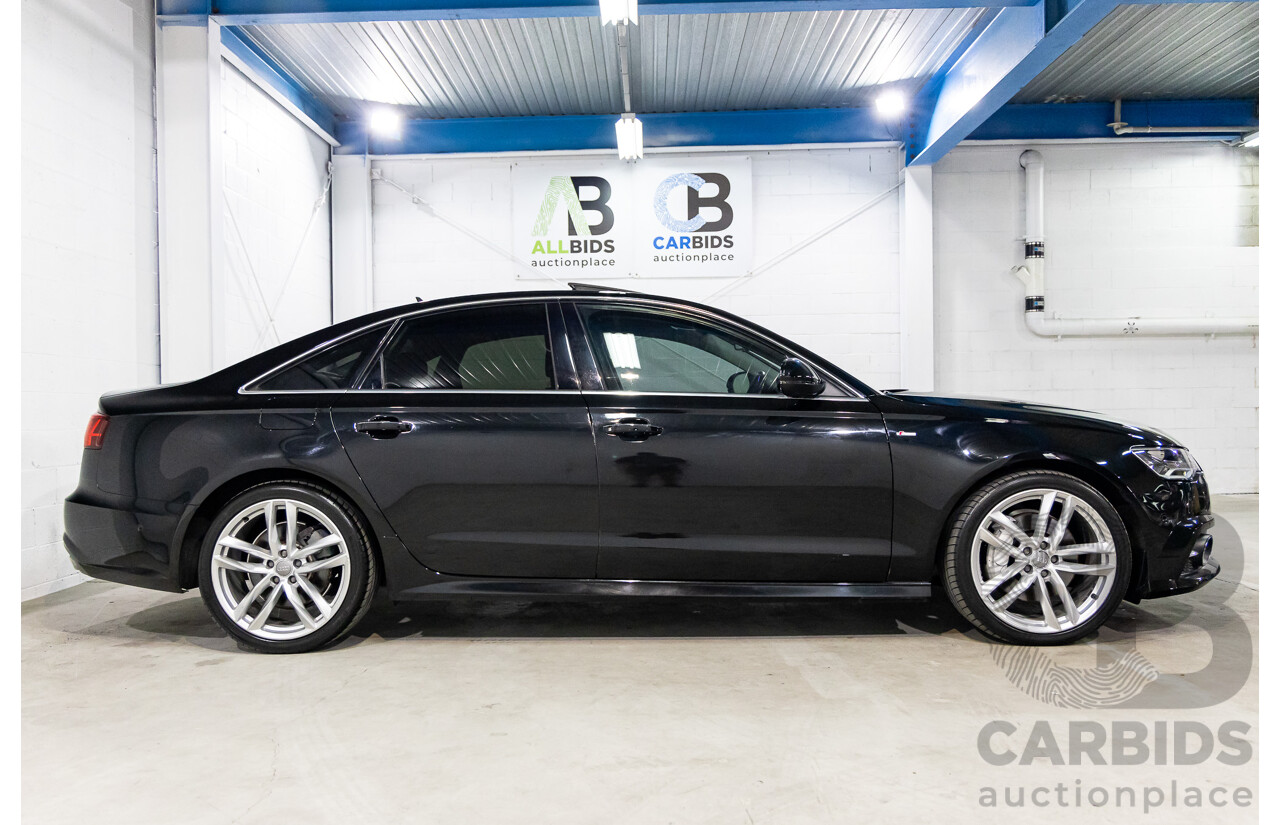 6/2015 Audi A6 S-Line 3.0 TDi Quattro (AWD) 4GL MY16 4d Sedan Havana Black Metallic Turbo Diesel 3.0L