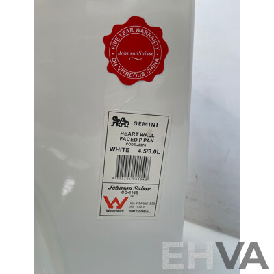 Johnson Suisse Heart Back to Wall Toilet Pan - New