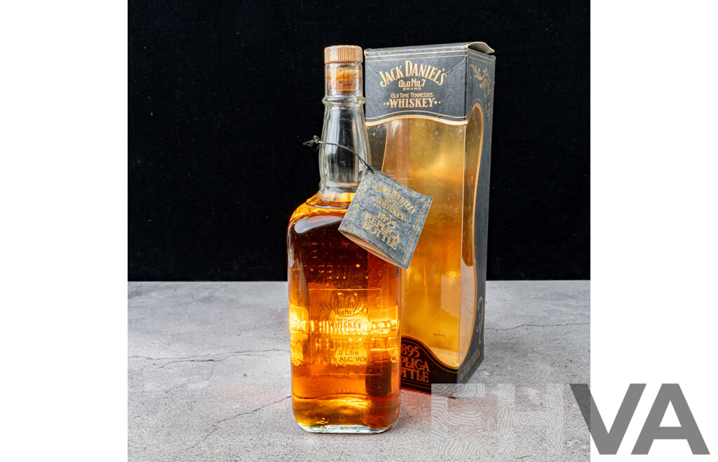 Boxed Jack Daniel’s 1895 Replica Bottle Tennessee Whiskey