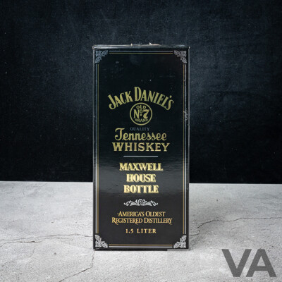 Boxed Jack Daniel’s Old No 7 Tennessee Whiskey in Maxwell House Bottle