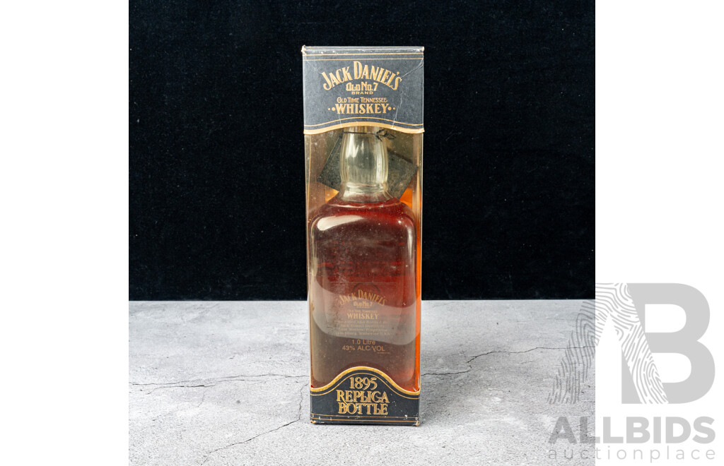 Boxed Jack Daniel’s 1895 Replica Bottle Tennessee Whiskey