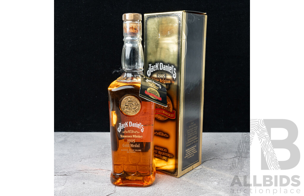 Boxed Jack Daniel’s 1905 Liege, Belgium Gold Medal Tennessee Whiskey