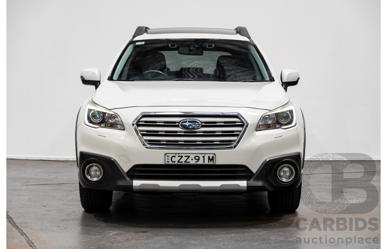 7/2015 Subaru Outback 2.0D Premium (AWD) MY15 4d Wagon Crystal White Pearl Turbo Diesel 2.0L