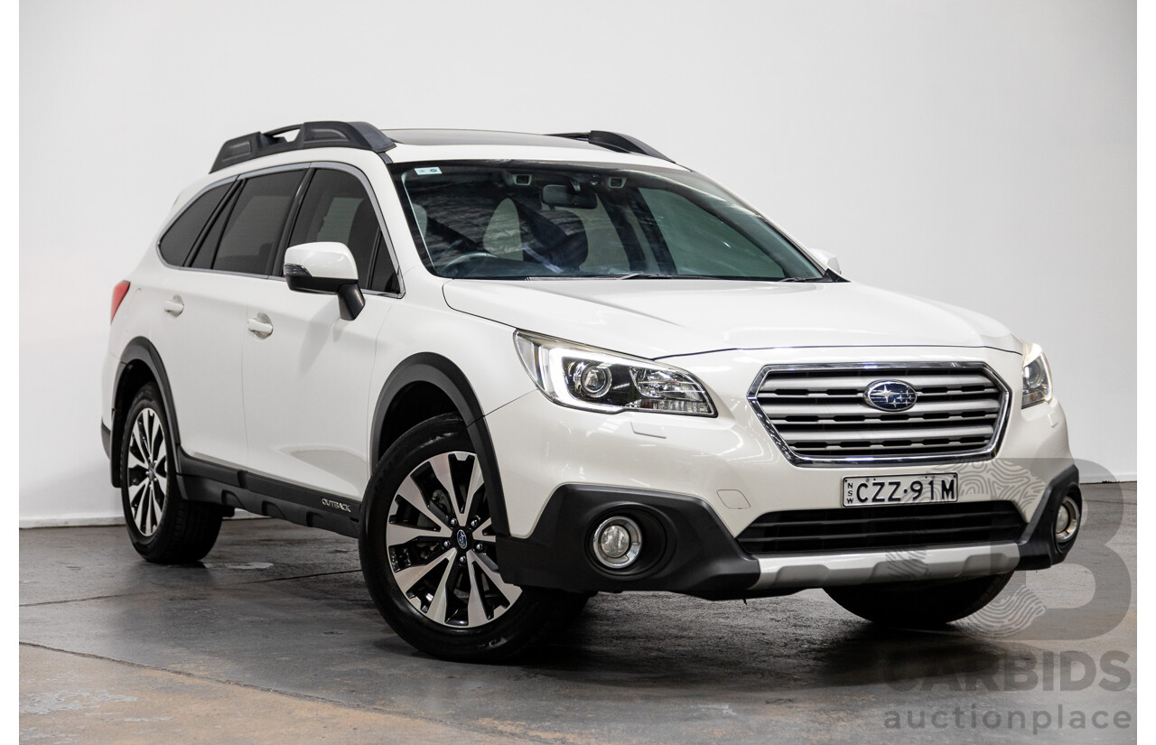 7/2015 Subaru Outback 2.0D Premium (AWD) MY15 4d Wagon Crystal White Pearl Turbo Diesel 2.0L