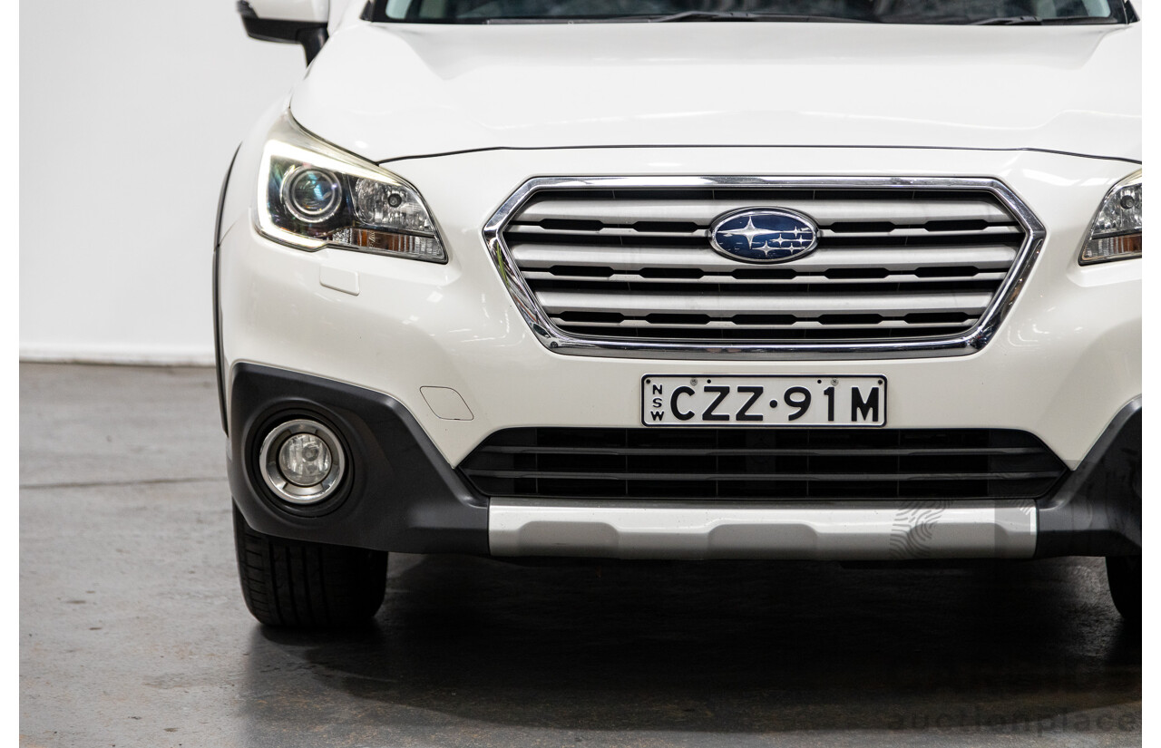 7/2015 Subaru Outback 2.0D Premium (AWD) MY15 4d Wagon Crystal White Pearl Turbo Diesel 2.0L