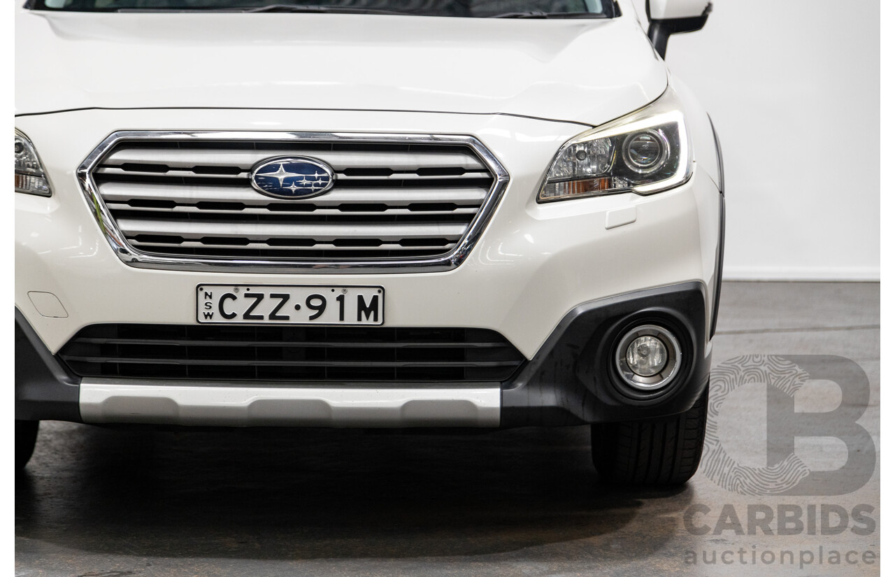 7/2015 Subaru Outback 2.0D Premium (AWD) MY15 4d Wagon Crystal White Pearl Turbo Diesel 2.0L