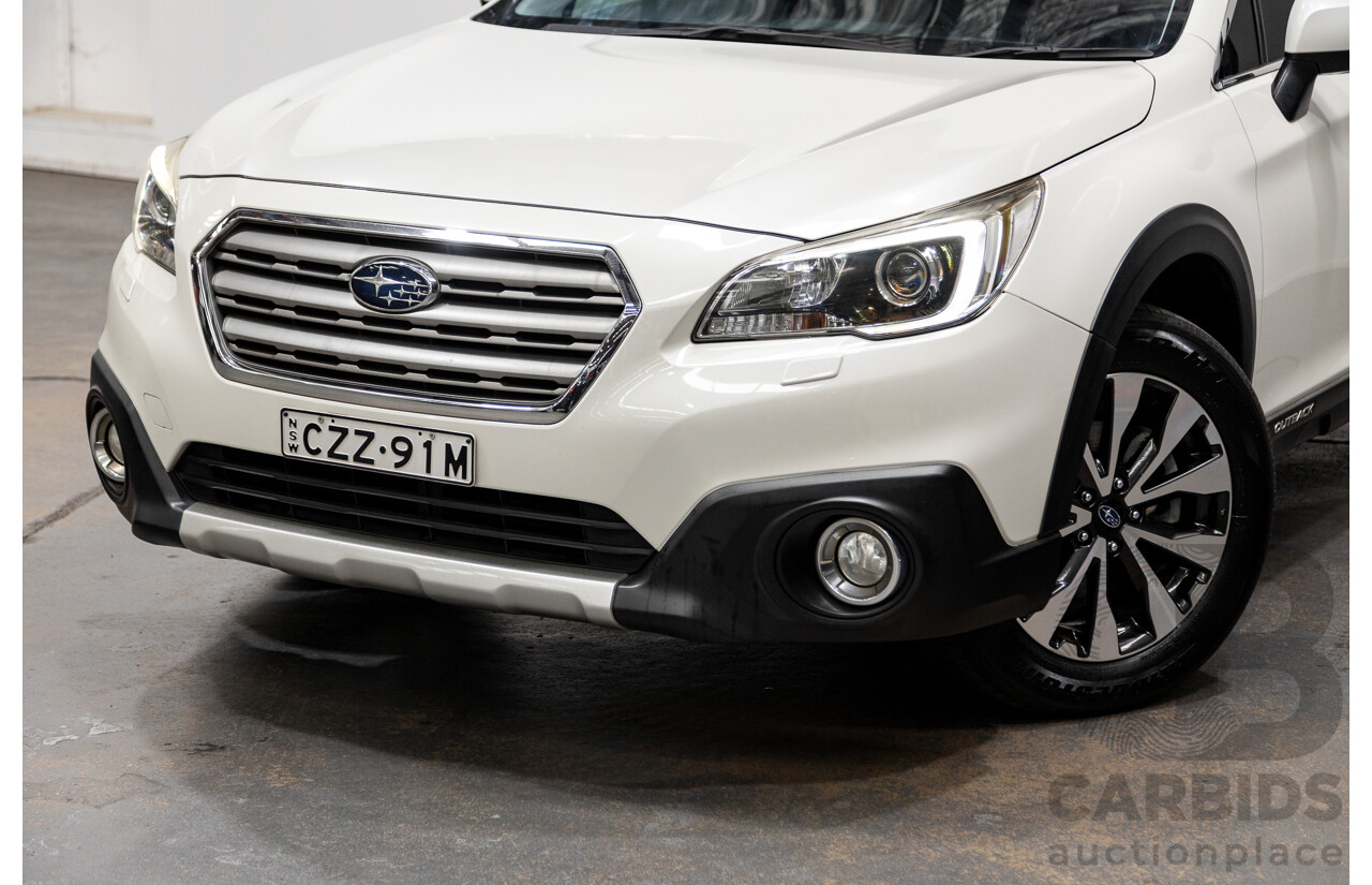 7/2015 Subaru Outback 2.0D Premium (AWD) MY15 4d Wagon Crystal White Pearl Turbo Diesel 2.0L