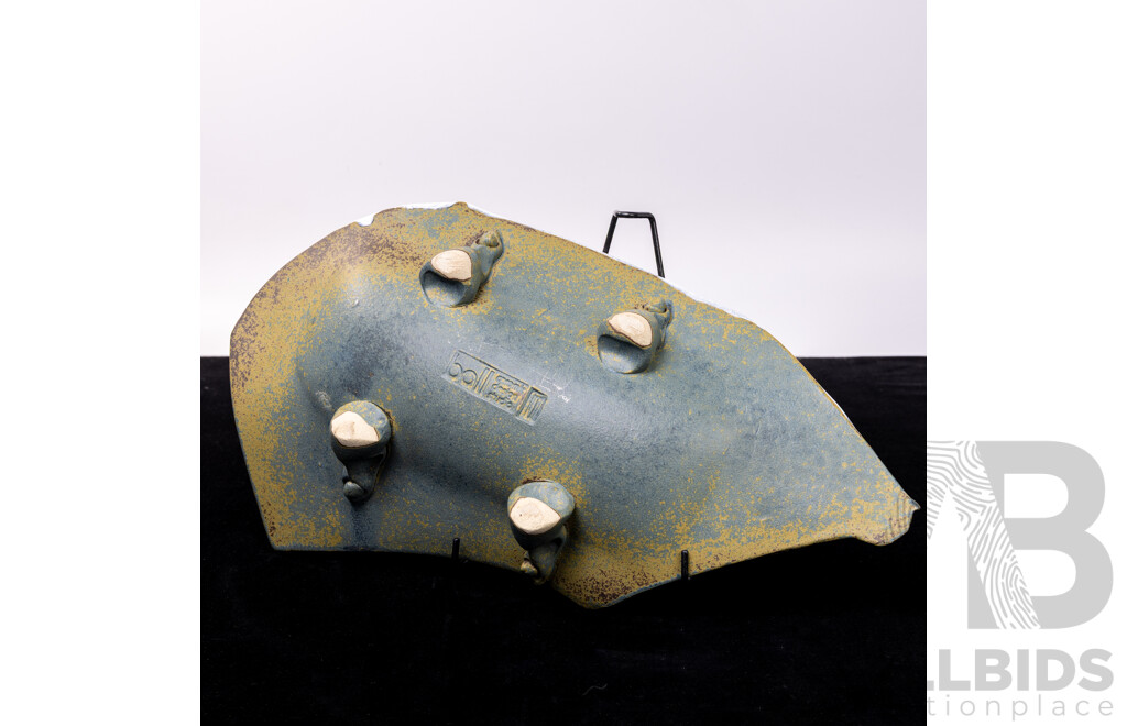 Australian Studio Ceramic Centerpiece Quad Footed Dish by Rick Ball Ceramic Design