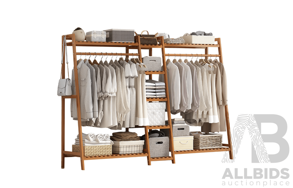 Timber Combination Clothes Rack