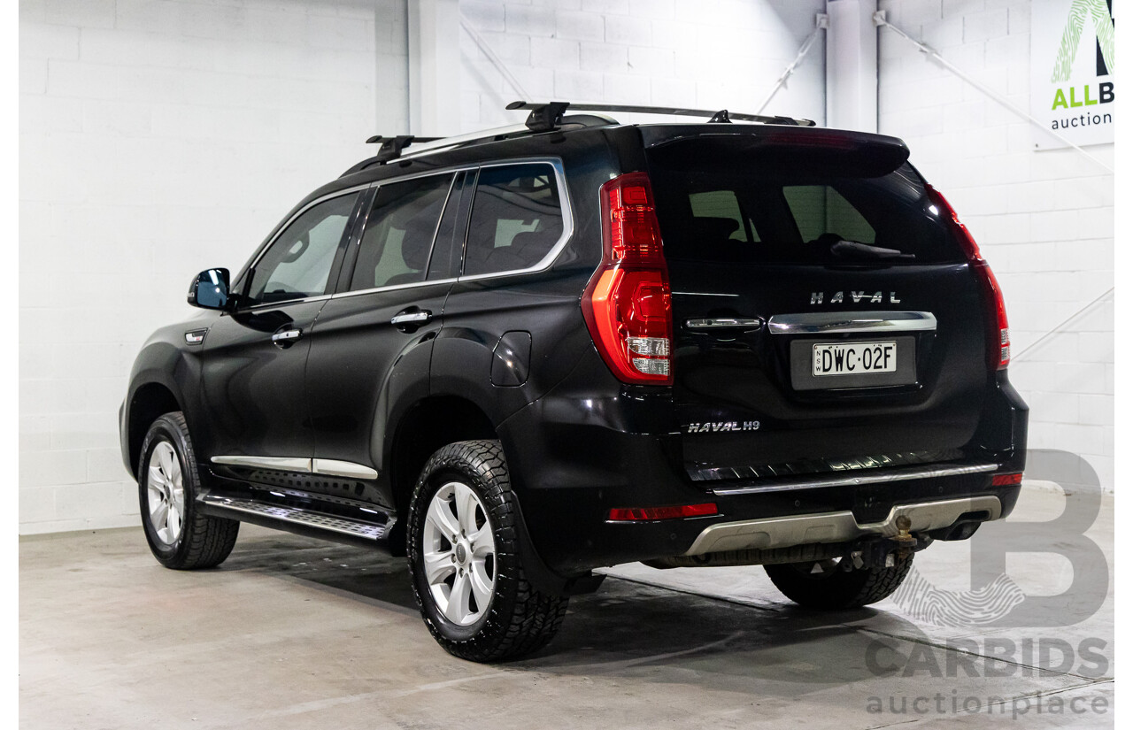 04/2018 Haval H9 Ultra (4x4) MY18 4d Wagon Ebony Black Metallic Turbo 2.0L