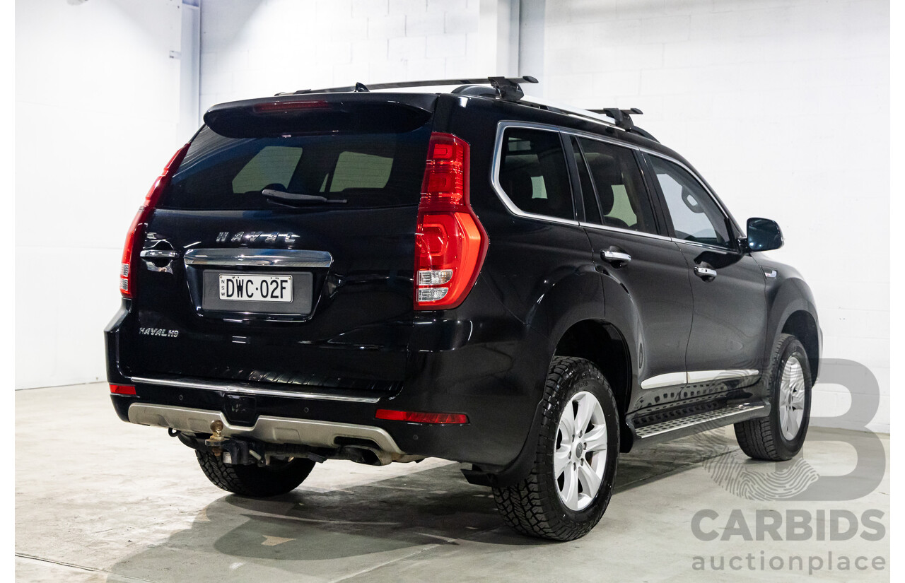 04/2018 Haval H9 Ultra (4x4) MY18 4d Wagon Ebony Black Metallic Turbo 2.0L