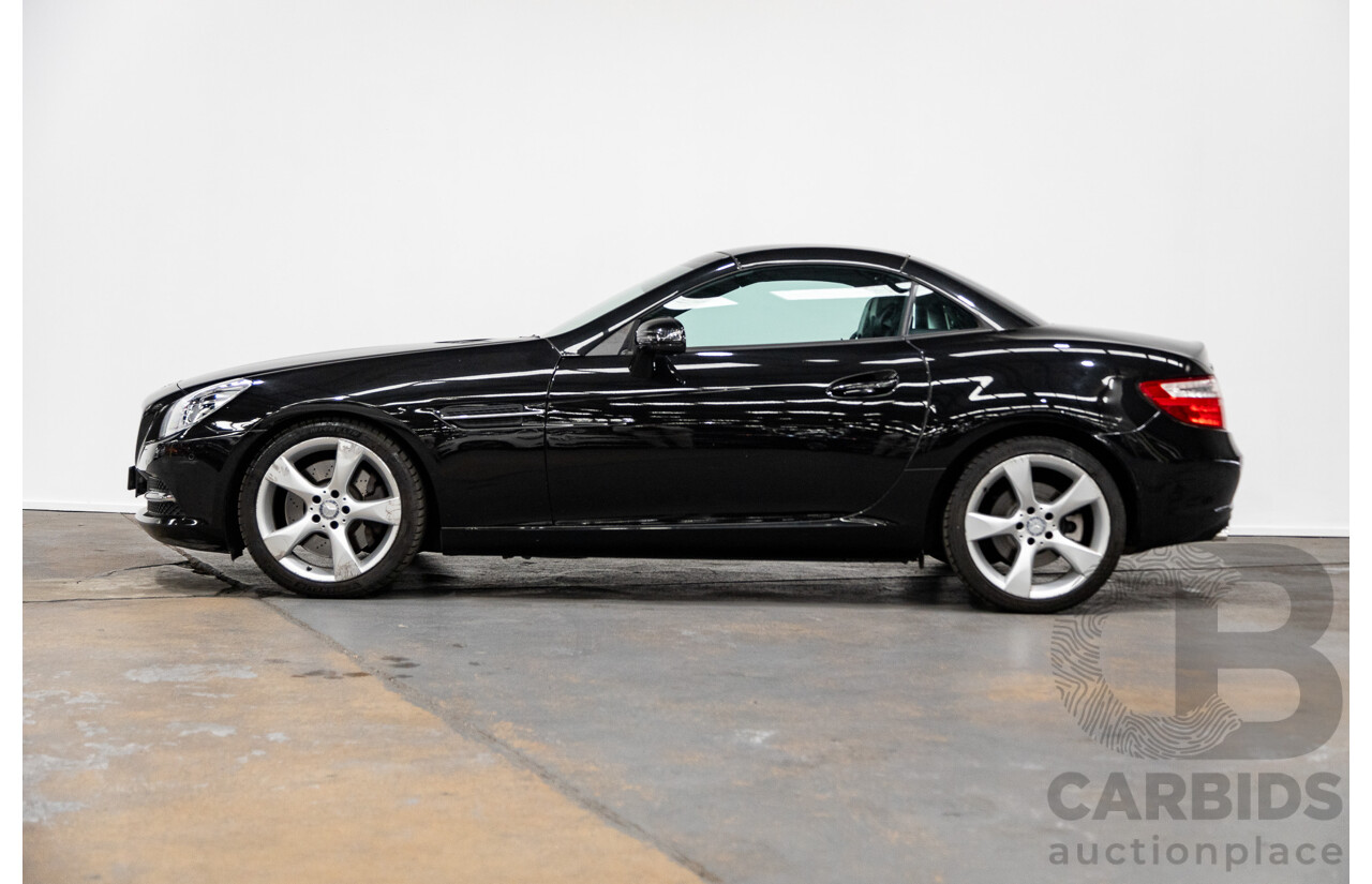 2/2013 Mercedes Benz SLK 350 R172 MY14 2d Convertible Obsidian Black Metallic V6 3.5L