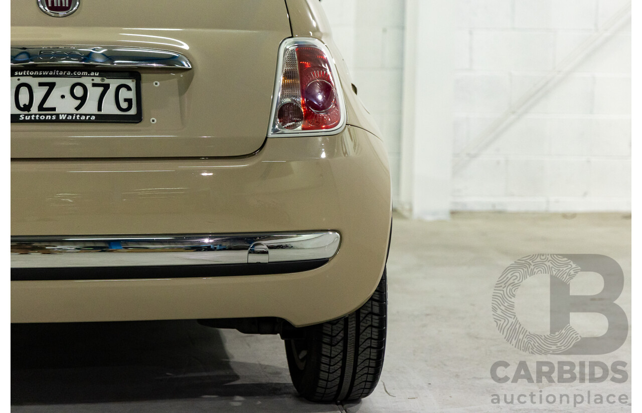 11/2013 Fiat 500 Lounge MY13 3d Hatchback Cappucino Beige Pastel Turbo 0.9L