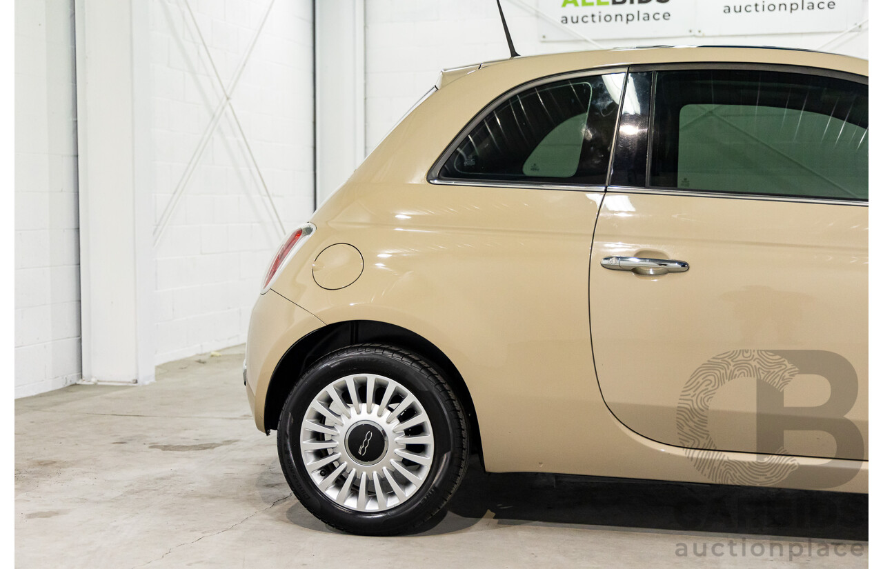 11/2013 Fiat 500 Lounge MY13 3d Hatchback Cappucino Beige Pastel Turbo 0.9L