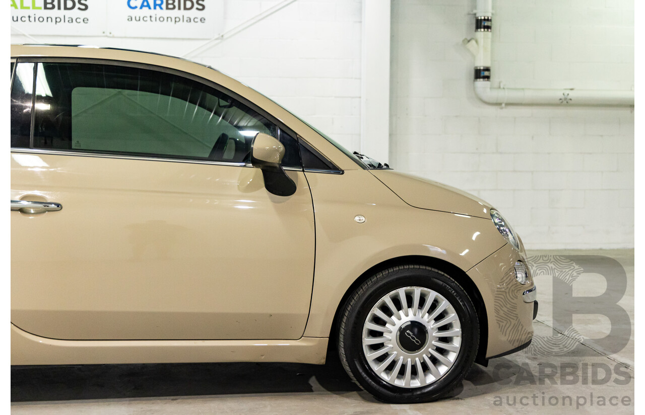 11/2013 Fiat 500 Lounge MY13 3d Hatchback Cappucino Beige Pastel Turbo 0.9L