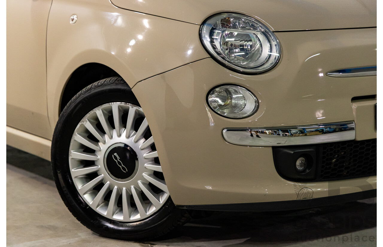 11/2013 Fiat 500 Lounge MY13 3d Hatchback Cappucino Beige Pastel Turbo 0.9L