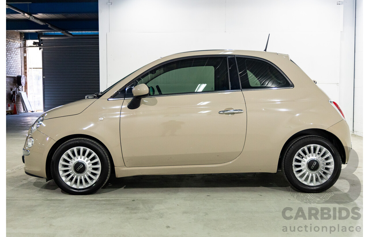 11/2013 Fiat 500 Lounge MY13 3d Hatchback Cappucino Beige Pastel Turbo 0.9L