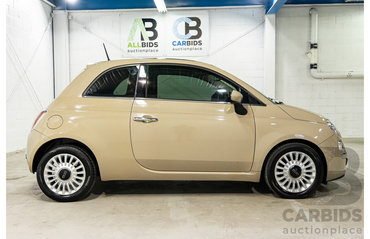 11/2013 Fiat 500 Lounge MY13 3d Hatchback Cappucino Beige Pastel Turbo 0.9L