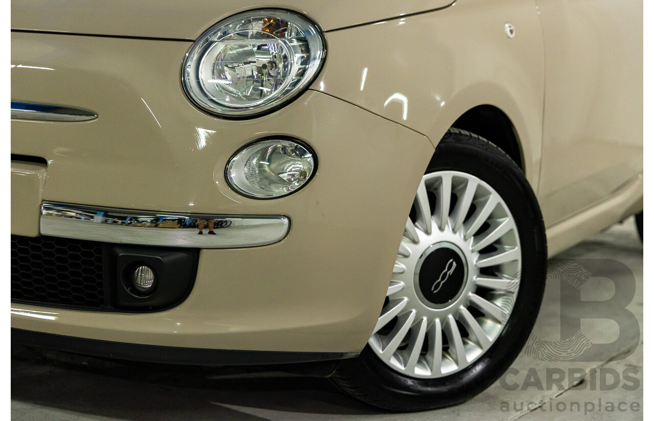 11/2013 Fiat 500 Lounge MY13 3d Hatchback Cappucino Beige Pastel Turbo 0.9L