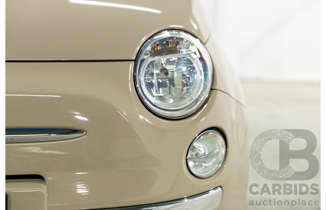 11/2013 Fiat 500 Lounge MY13 3d Hatchback Cappucino Beige Pastel Turbo 0.9L