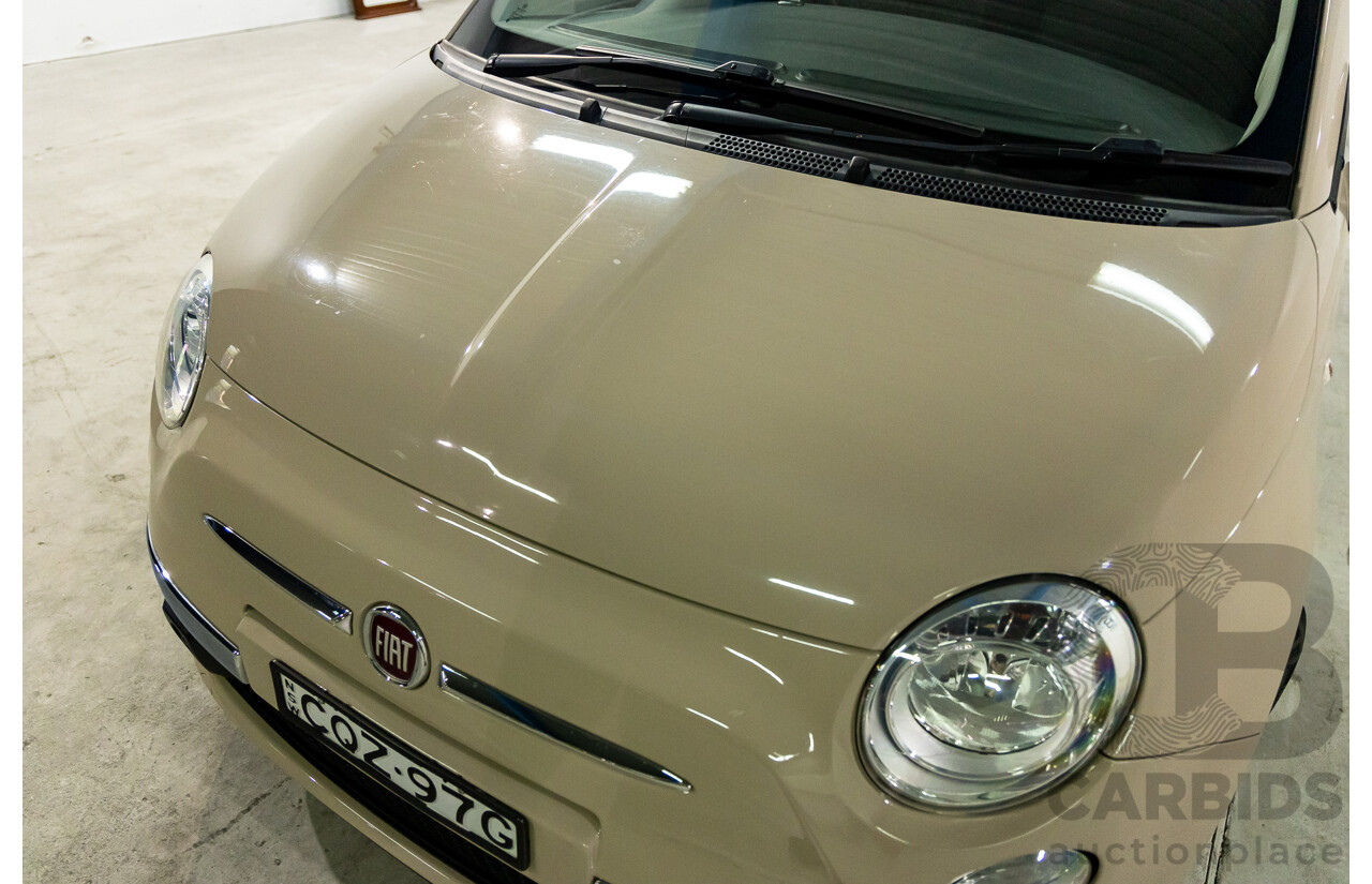 11/2013 Fiat 500 Lounge MY13 3d Hatchback Cappucino Beige Pastel Turbo 0.9L