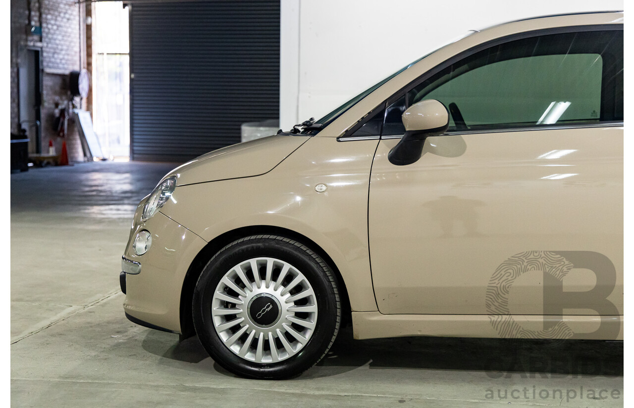 11/2013 Fiat 500 Lounge MY13 3d Hatchback Cappucino Beige Pastel Turbo 0.9L