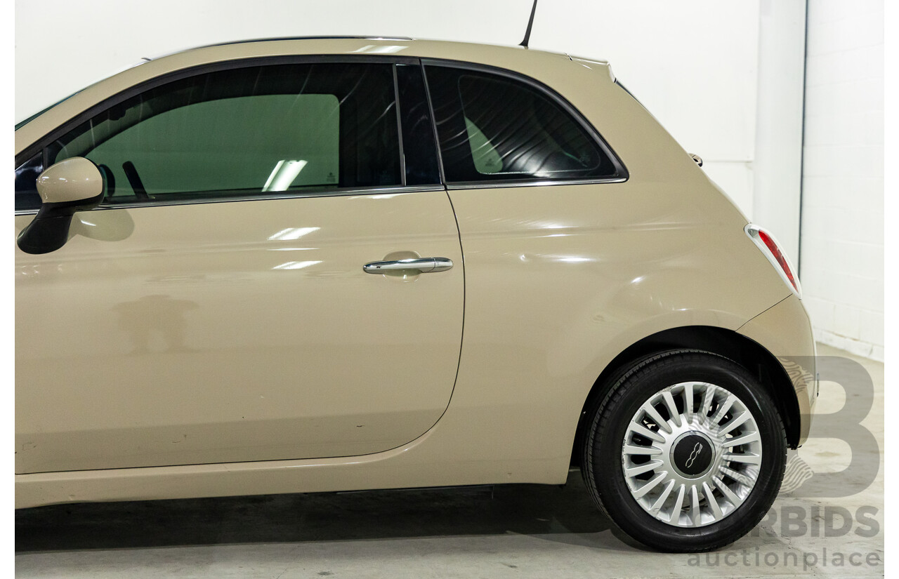 11/2013 Fiat 500 Lounge MY13 3d Hatchback Cappucino Beige Pastel Turbo 0.9L