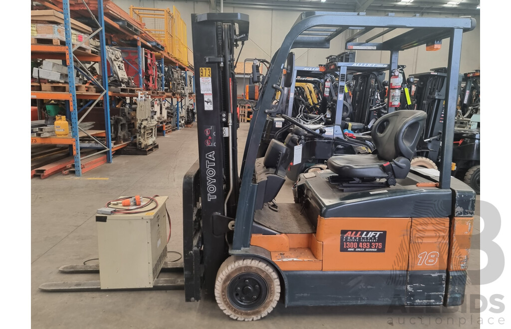 2008 Toyota 7FBE-18 Electric Forklift