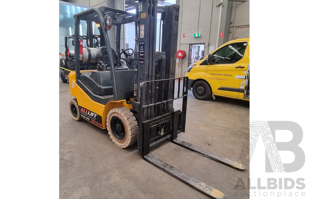 2016 Luigong CLG2025 ALH494 2.5 Tonne LPG Forklift 4.7m FSV