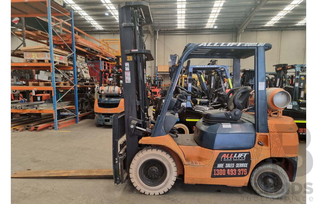 1998 Toyota 42 7FG 25 2.5 Tonne LPG Forklift 6.0m FSV