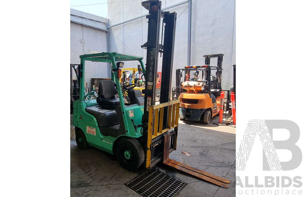 2008 Mitsubishi FGE 18ZN 1.8 Tonne LPG Forklift 4.5m V