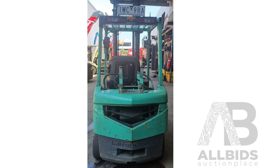 2008 Mitsubishi FGE 18ZN 1.8 Tonne LPG Forklift 4.5m V