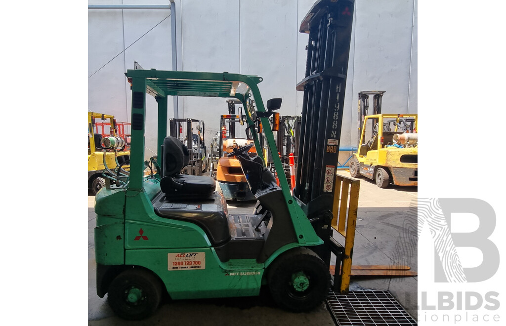 2008 Mitsubishi FGE 18ZN 1.8 Tonne LPG Forklift 4.5m V