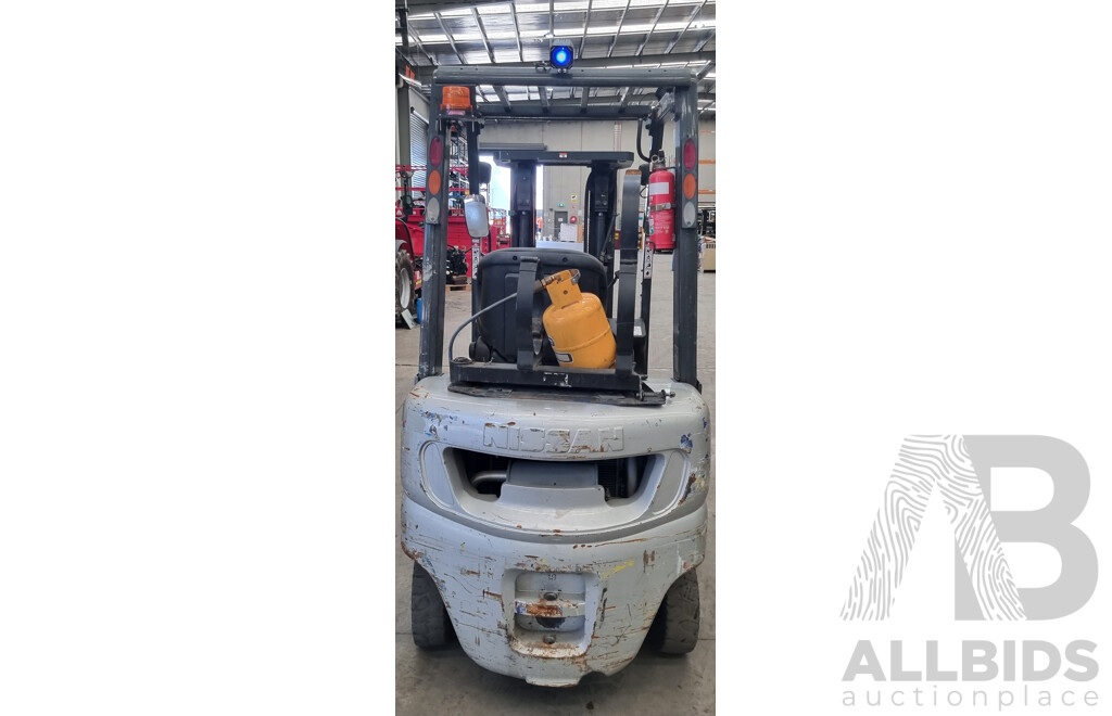 2010 Nissan LO18 1.8 Tonne LPG Forklift 4.3m FSV