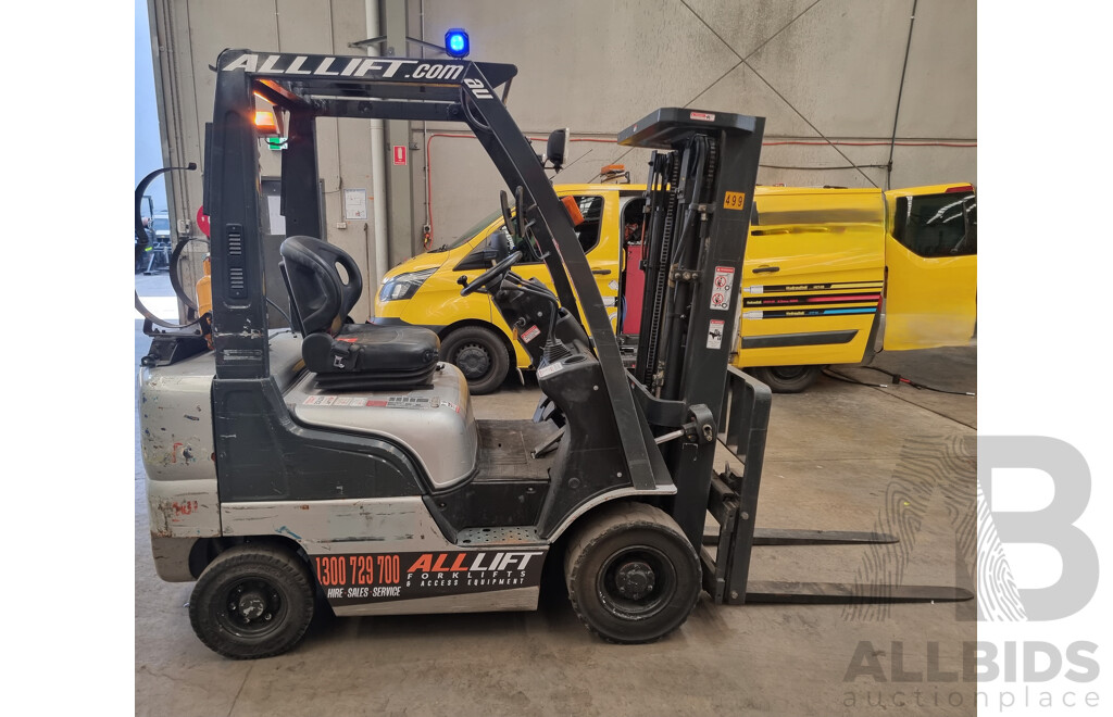 2010 Nissan LO18 1.8 Tonne LPG Forklift 4.3m FSV