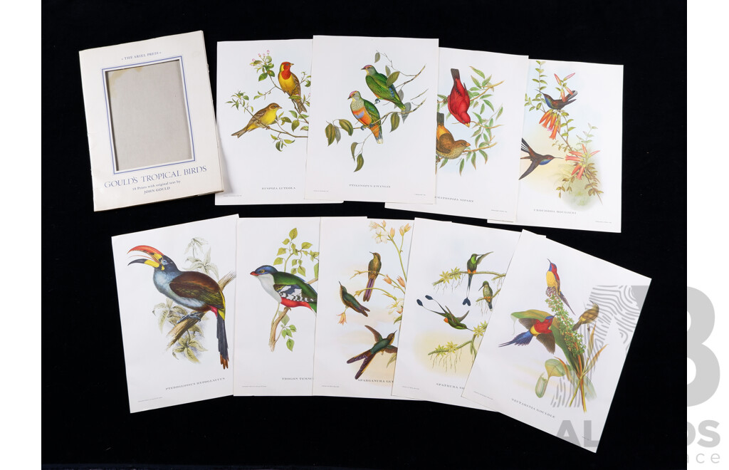 John Gould, (19th Century, British, 1804-1881), Complete Set of Gould's Tropical Birds, Coloured Ink Plate Prints, Published by the Ariel Press (^c1964), 40 x 30 cm (edge to edge)