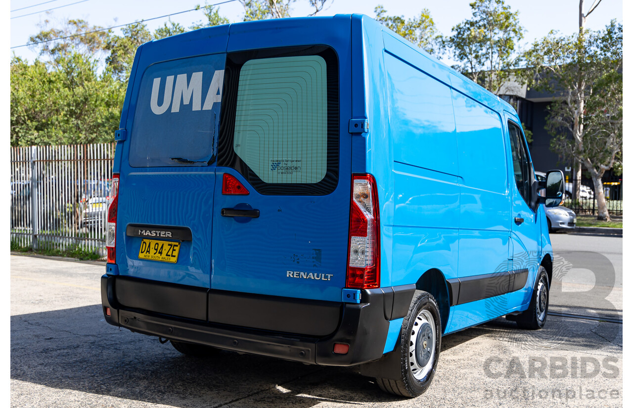 06/2017 Renault Master SWB LOW (FWD) X62 (NBI) Van Carribbean Blue Turbo Diesel 2.3L - Custom Refrigerated