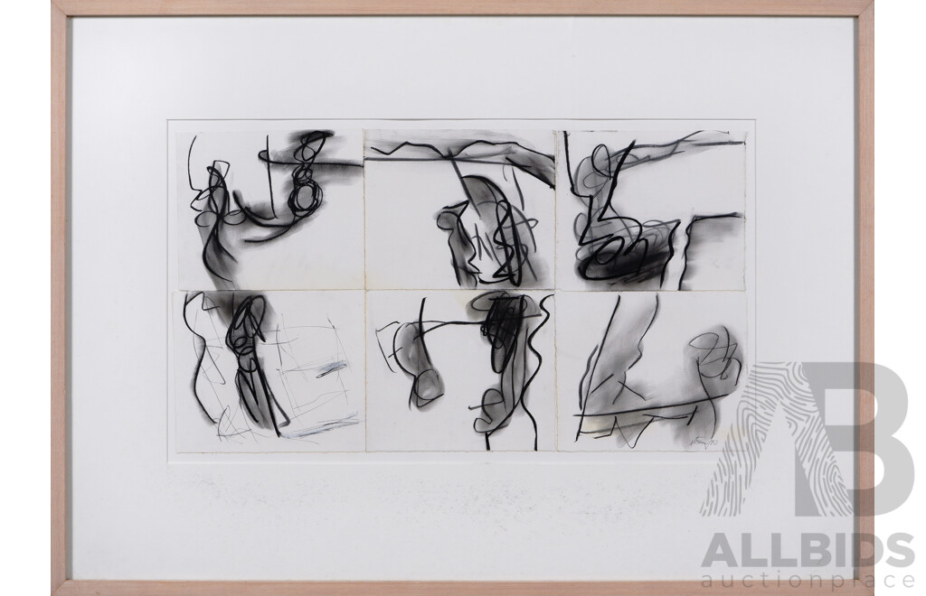 Anne Errey, (20th Century, Australian), Patois No. 6 1990-91, Pigment on Rag Paper, Signed Lower Right, 56 x 78 cm (frame)