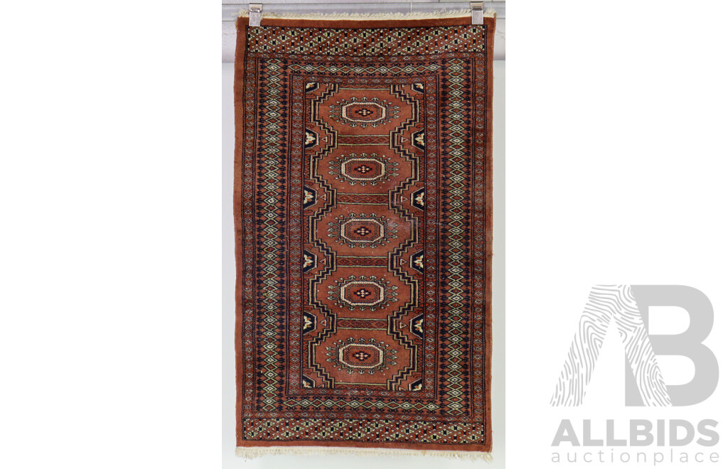 Hand Knotted Afghan Wool Rug with Traditional Desifn