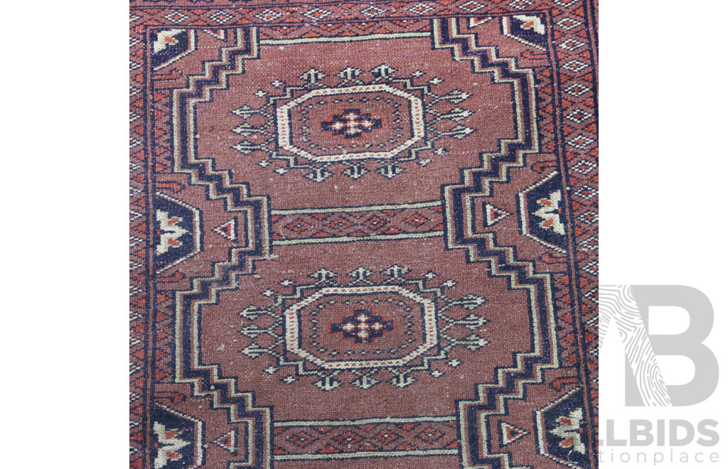 Hand Knotted Afghan Wool Rug with Traditional Desifn